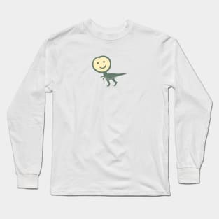 T-Rex Smiley Face Long Sleeve T-Shirt